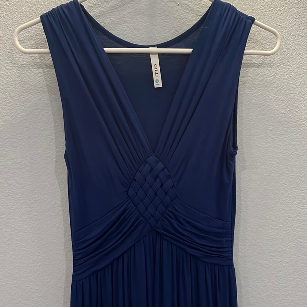 Dark blue maxi dress